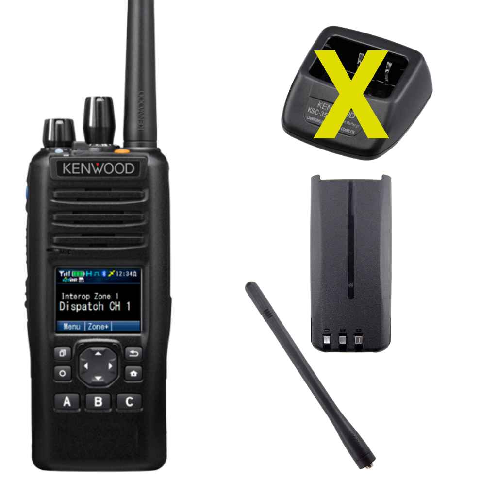 Kenwood NX-5200E2SP1L6M VHF NXDN/DMR Akku Antenne NX-5000 Serie E2 Dispay