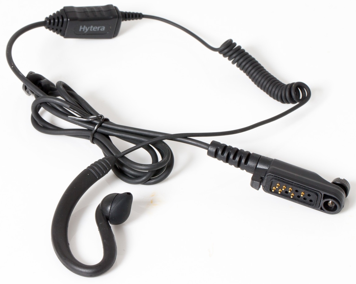 HYTERA C-förmiger Ohrhörer mit innenliegendem Mikrofon und PTT EHN26-P