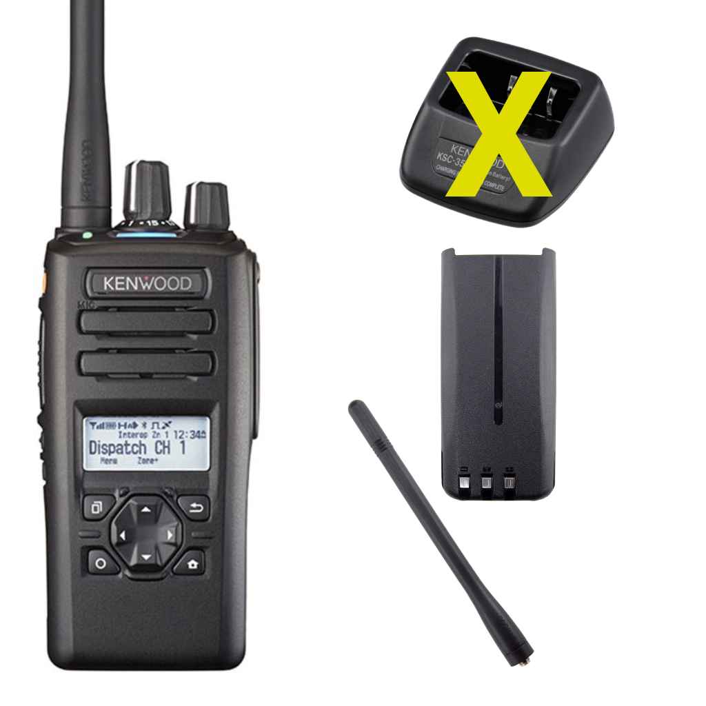 Kenwood NX-3220E2S7L6M VHF NXDN/DMR Akku Antenne E2 Display