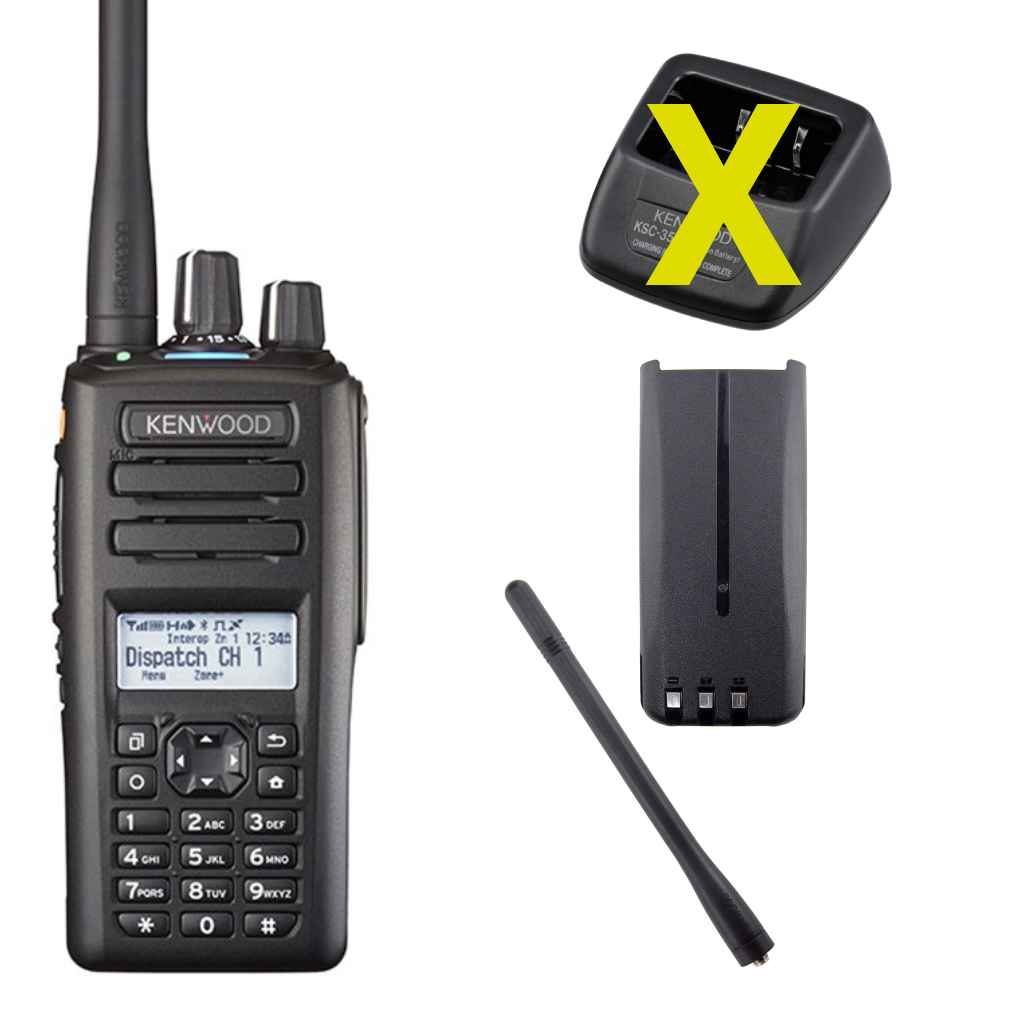 Kenwood NX-3200ES7L6M VHF NXDN/DMR Akku Antenne NX-3000 Serie E Display Volltastatur
