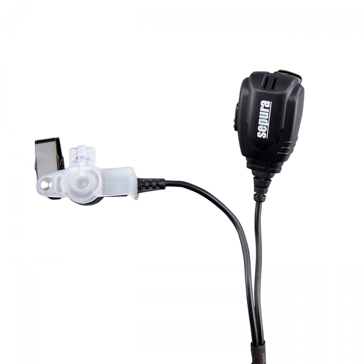 SEPURA 2-Leitungs-Garnitur mit Schallschlauch &amp; Mikrofon-/PTT-Kombi f. STP8/9000, SC20, SC21 300-00755
