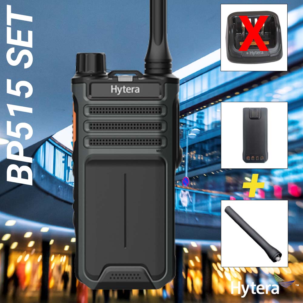 SET Hytera BP515 VHF Handfunkgerät mit Batterie Antenne BP515V1