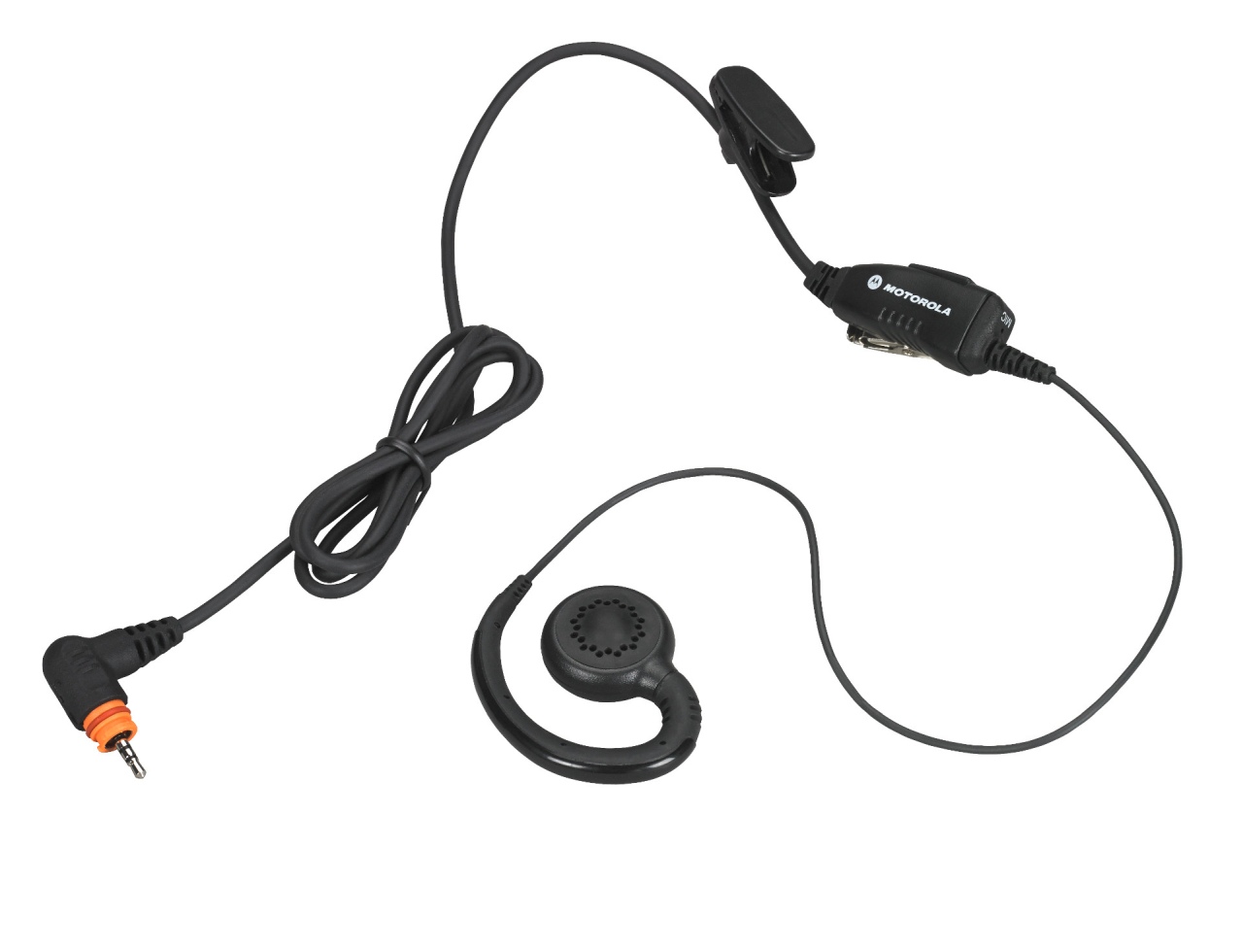 Motorola Drehbarer Ohrhörer mit innenliegendem Mikrofon und kombi. PTT-Taste Push-to-Talk PMLN7189A