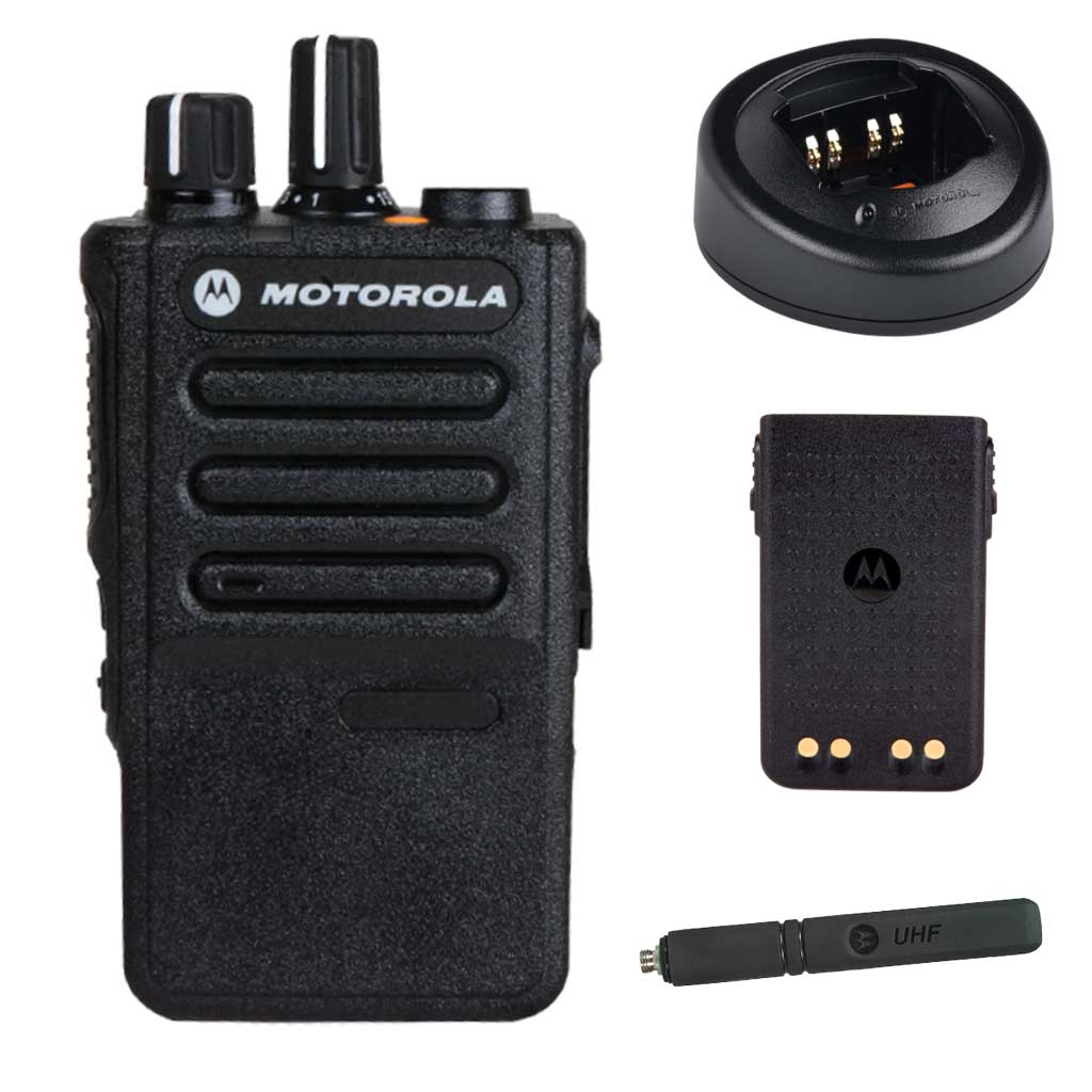 Motorola DP3441e Handfunkgerät UHF Antenne Batterie Einzelladegerät MDH69RDC9RA1AN