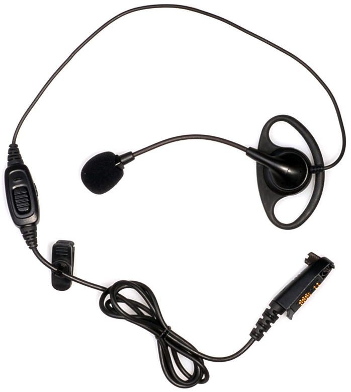 HYTERA Ohrhörer mit D-Bügel und Bügelmikrofon, PTT-Taste, VOX oder PTT Steuerung *1 EHN08 580003009010