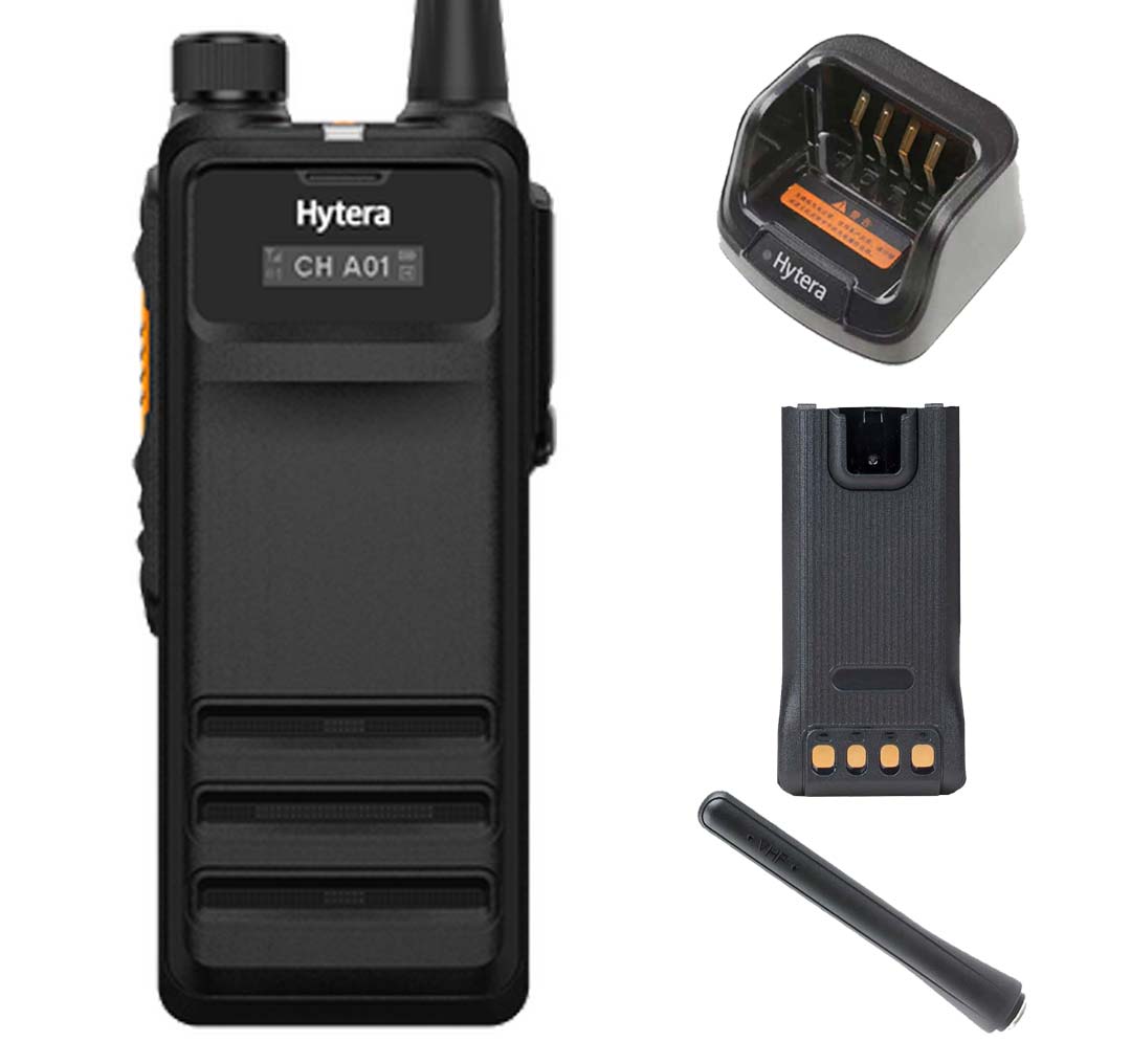 SET Hytera HP705 VHF 136-174MHz Batterie Ladegerät Antenne AN0165H02 HP705V1