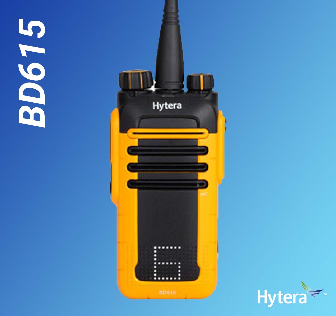 HYTERA BD615 SET UHF 400-470MHz IP66 Akku Antenne Ladegerät DMR / Analog BD615U