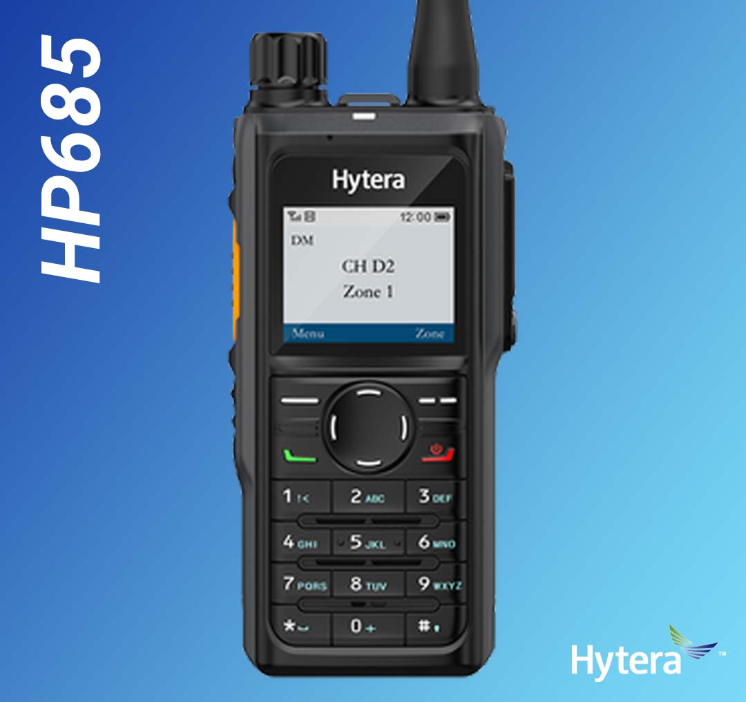 SET Hytera HP685 UHF 400-527MHz GPS Bluetooth Batterie Antenne HP685BTUm