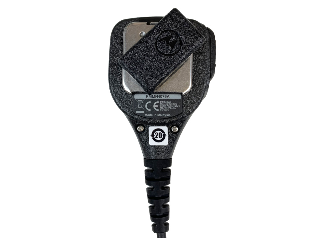 Motorola Lautsprecher Mikrofon IP54 mit Ohrhörerbuchse und Geräuschunterdrückung PMMN4076A