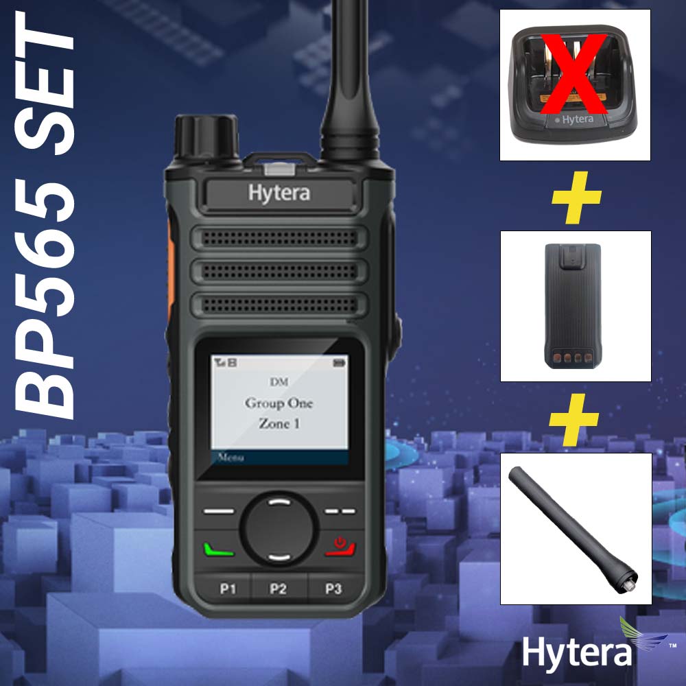SET Hytera BP565 VHF Handfunkgerät mit Batterie Antenne BP565V1
