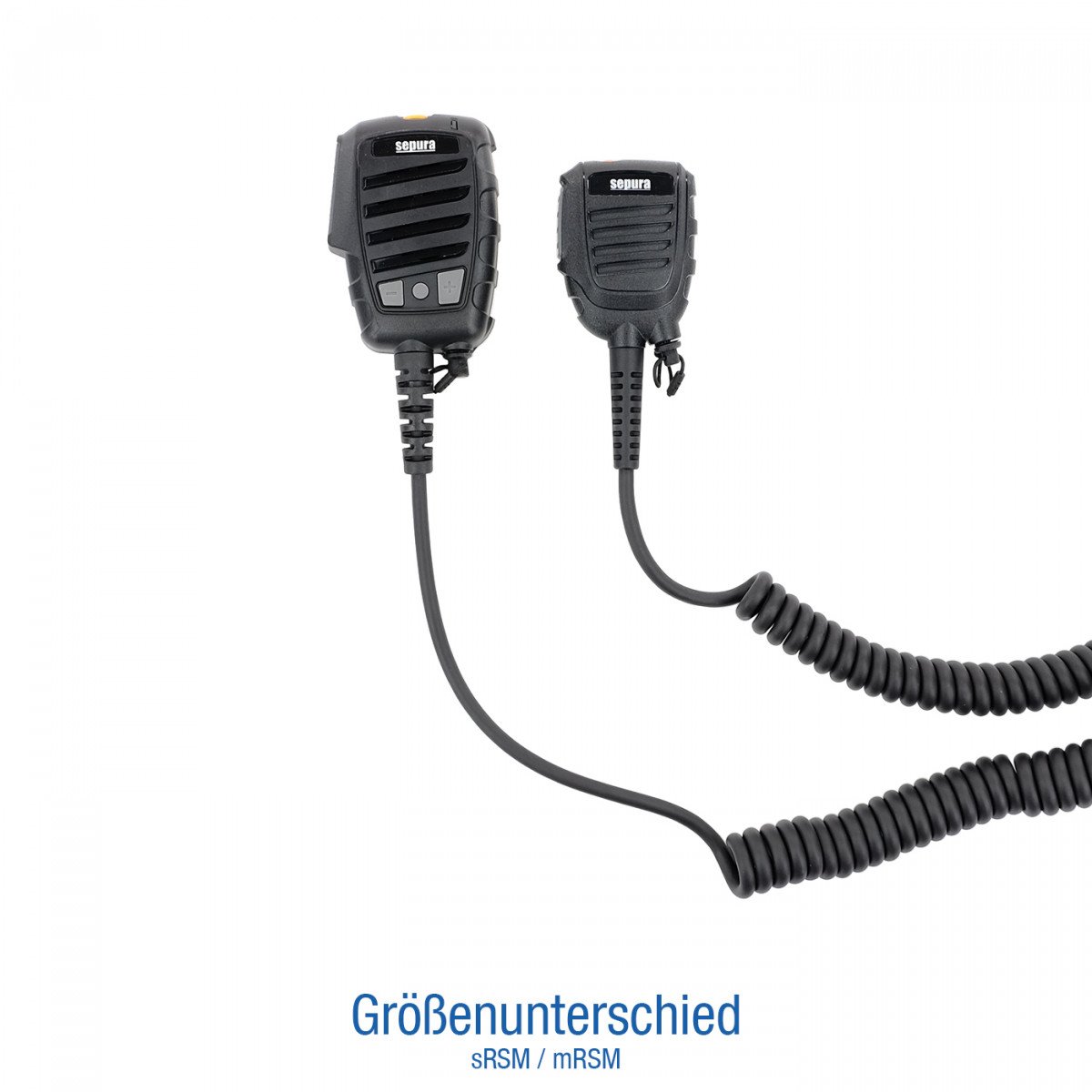 SEPURA Lautsprecher-Mikrofon mRSM mit Heavy-Duty Clip, IP67, PTT &amp; Notruf, für STP8/9000, SC20, SC21 300-01979