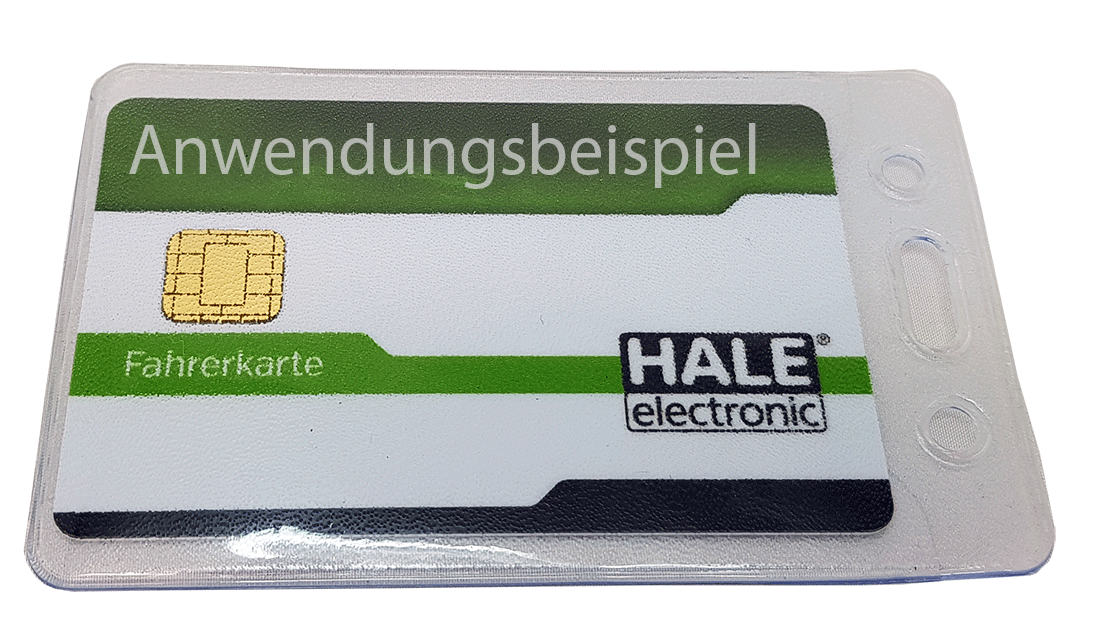 Hale NFC Karten Hülle transparent mit Befestigungsmöglichkeit NFC-CAR-HÜL