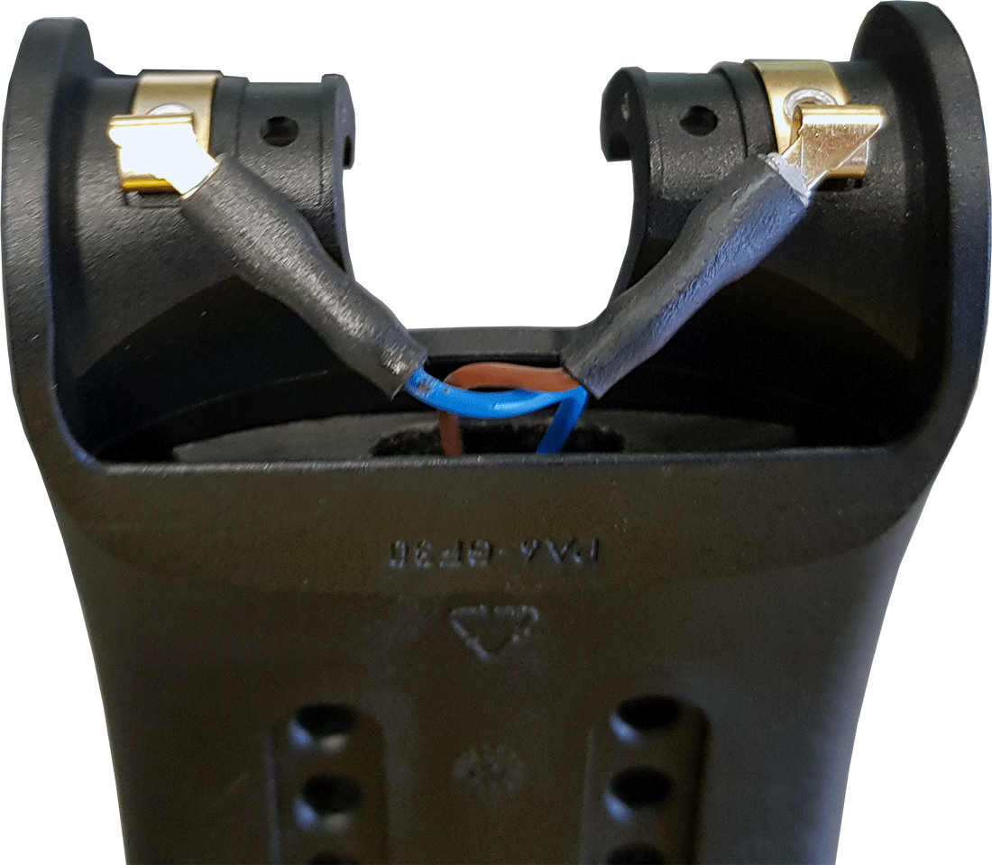 Montageadapter Schaft mit Kontaktblechen für TRS-021