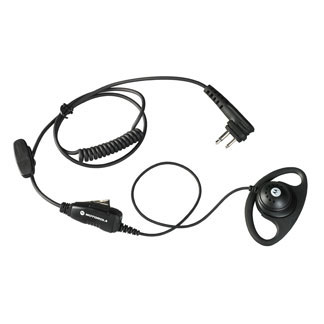 Motorola Headset mit D förmigem Ohrhänger Mikrofon und PTT Taste  für Motorola CLR446 XT420 XT460 HKLN4599A