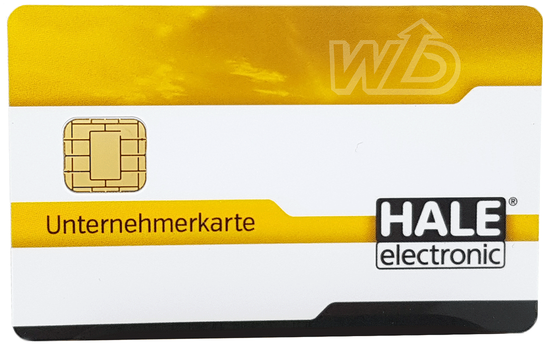 Hale NFC Card Unternehmer Gelb UNT-CARD
