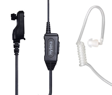 Hytera Schallschlauch mit PTT Taste und Mikrofon am Kabel BP515 BP565 AP515 AP585 EAN30-P