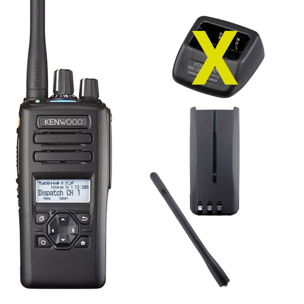 Kenwood NX-3200E2S7L6M VHF NXDN/DMR Akku Antenne NX-3000 Serie E2 Display