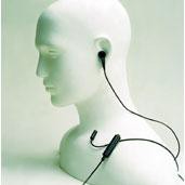 Anpassbarer Ohrhörer ohne Mikrofon, Schwarz ENMN4013A