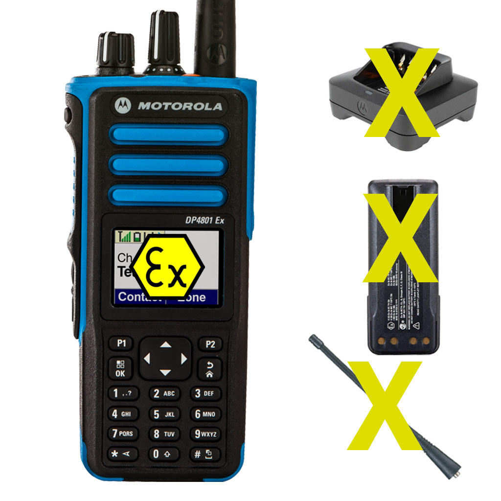 Motorola MOTOTRBO DP4801Ex ATEX VHF 136-174MHz ohne Zubehör MDH56JCN9PA3AN